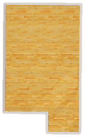 Generated 2D layout of the living room