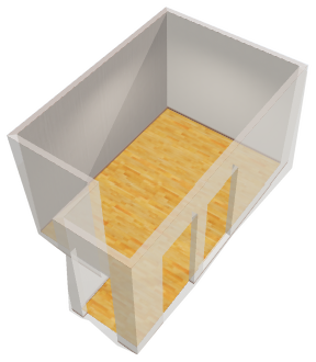 3D scene of the living room